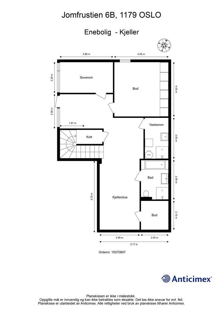 Plantegning - Kjeller