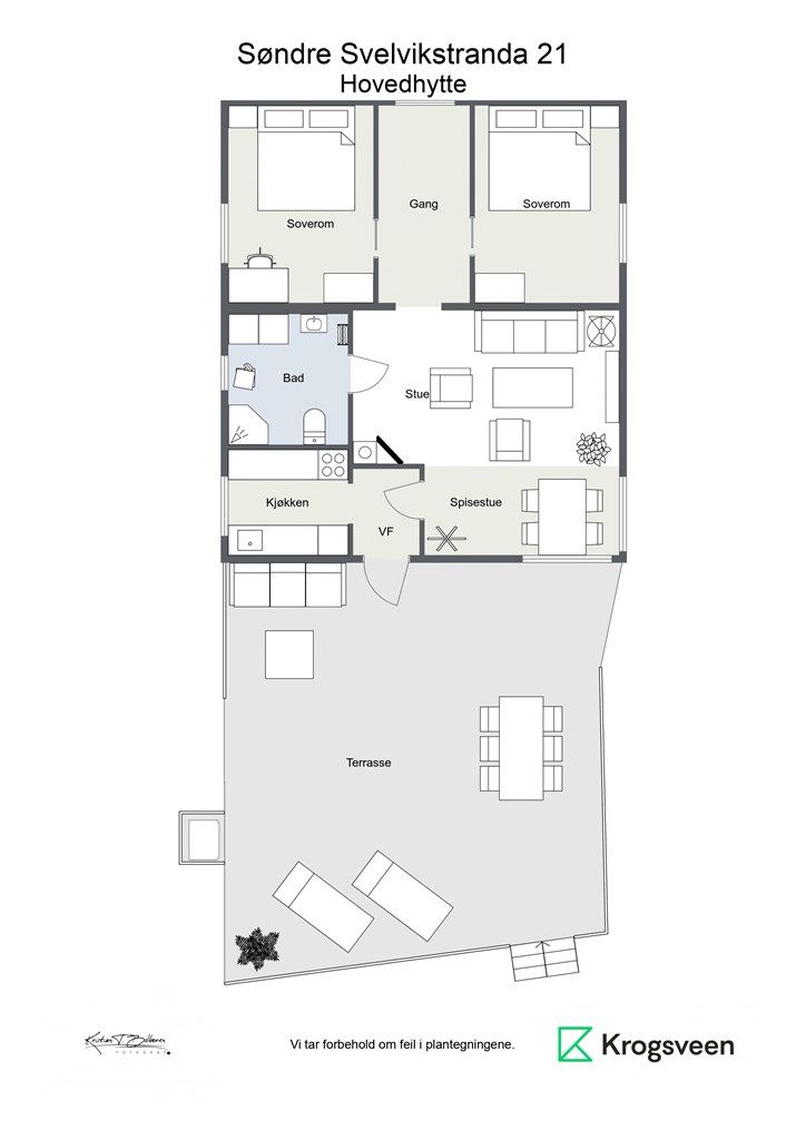 Plantegning Hovedhytte