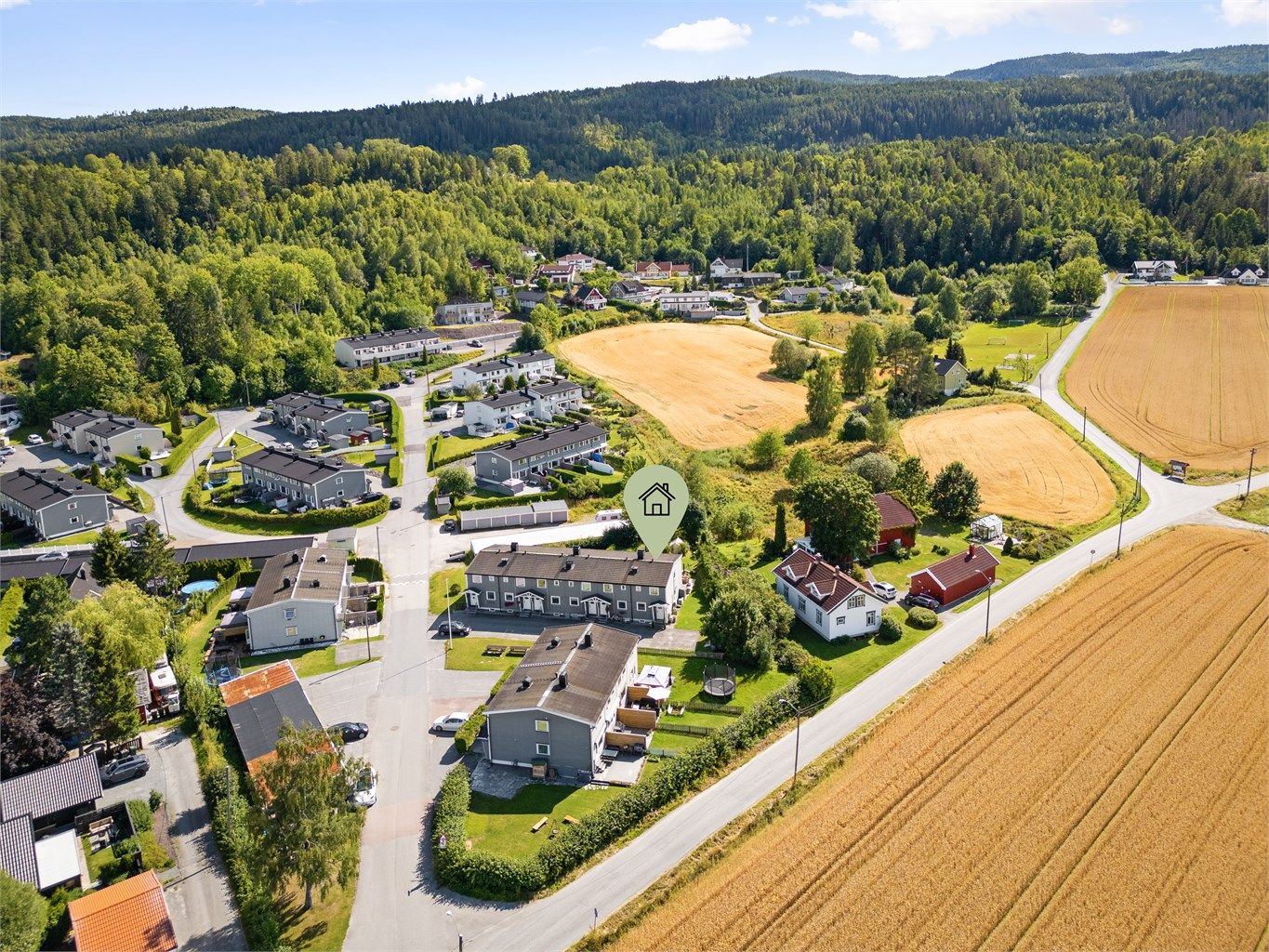 Her bor du i et familievennlig område med kort vei til Mjøndalen sentrum og turområder.
Foto: Stine Prøitz Jørgensen