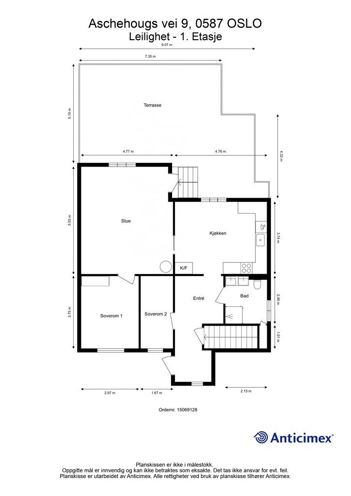 Plantegning - 1.etasje