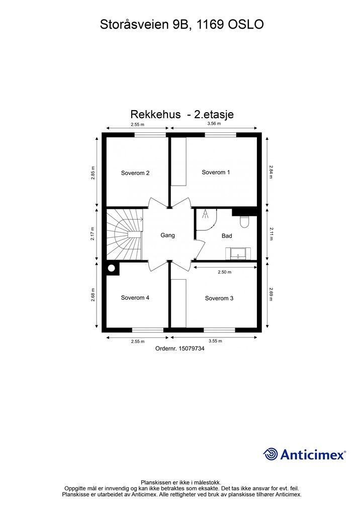 Plantegning - 2. etasje