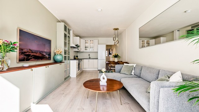 Den åpne løsningen gir god plass til inndeling av flere sosiale soner.