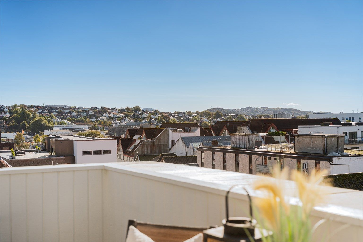 Langstrakt og fin utsikt.