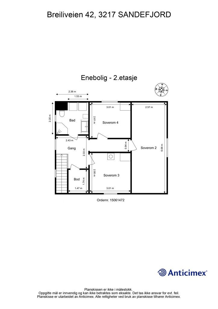 Plantegning 2. etasje