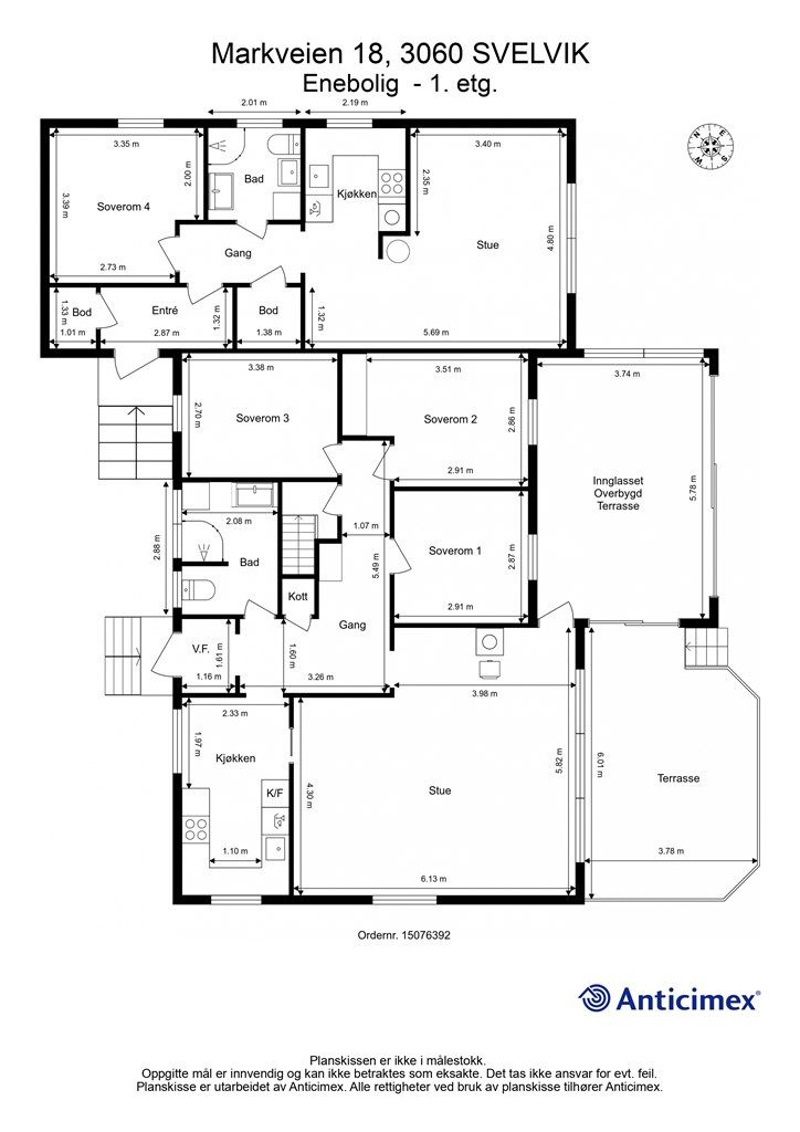 Plantegning - 1. etasje
