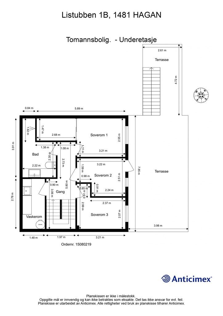Plantegning Underetasje
