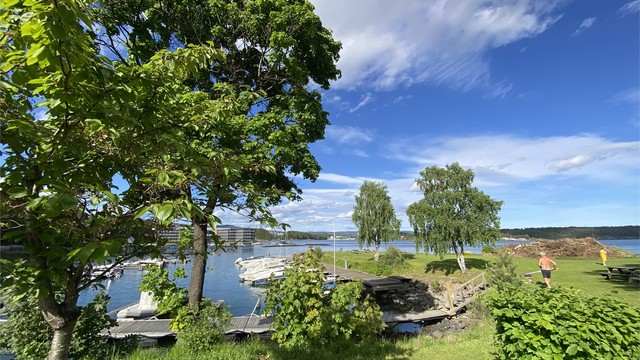 Ved medlemskap i Lagåsen vel (koster 500kr i året) så får man tilgang til felles strandområdet med båtplasser som kan leies, og mulighet for bading og grilling.