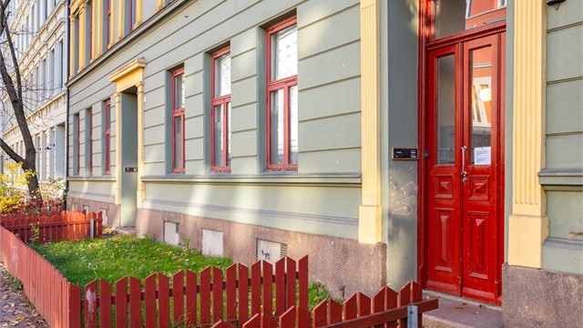 Hyggelig inngangsparti.