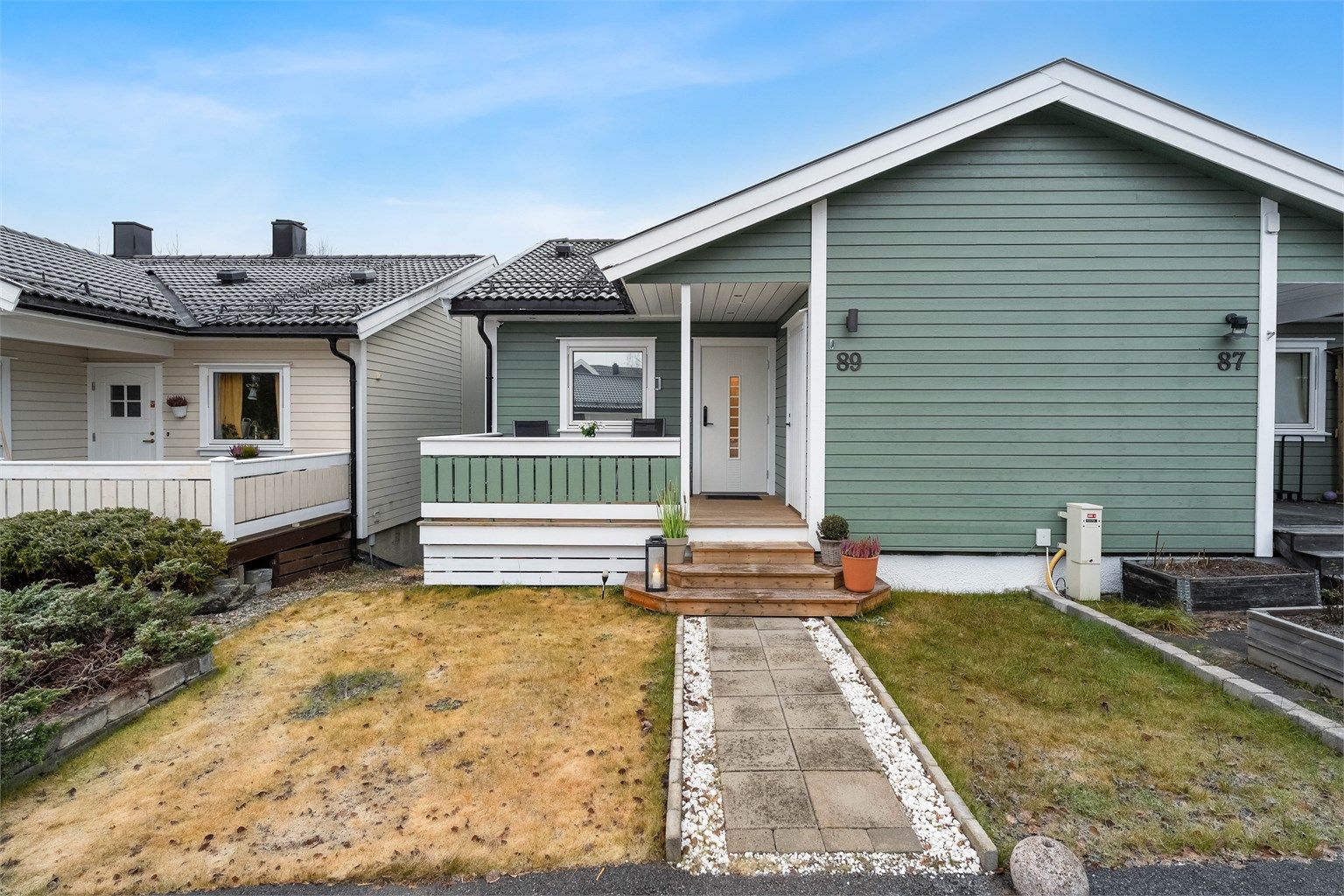 Enkel adkomst til boligen via internsti