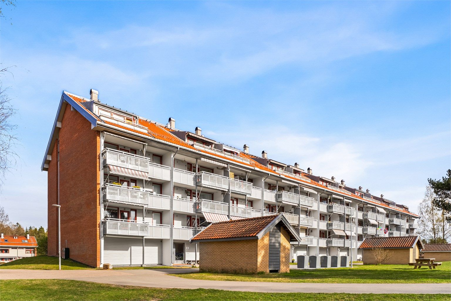 Attraktiv beliggenhet på Ødegården, i et skjermet og tilbaketrukket boligområde.