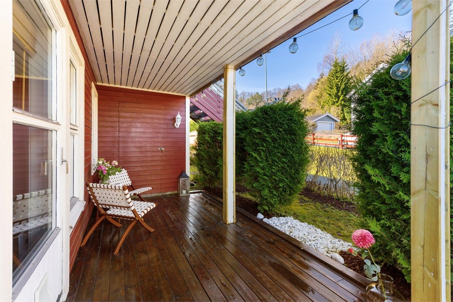 Terrassen er på hele 12 kvm