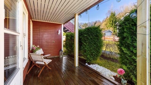 Terrassen er på hele 12 kvm