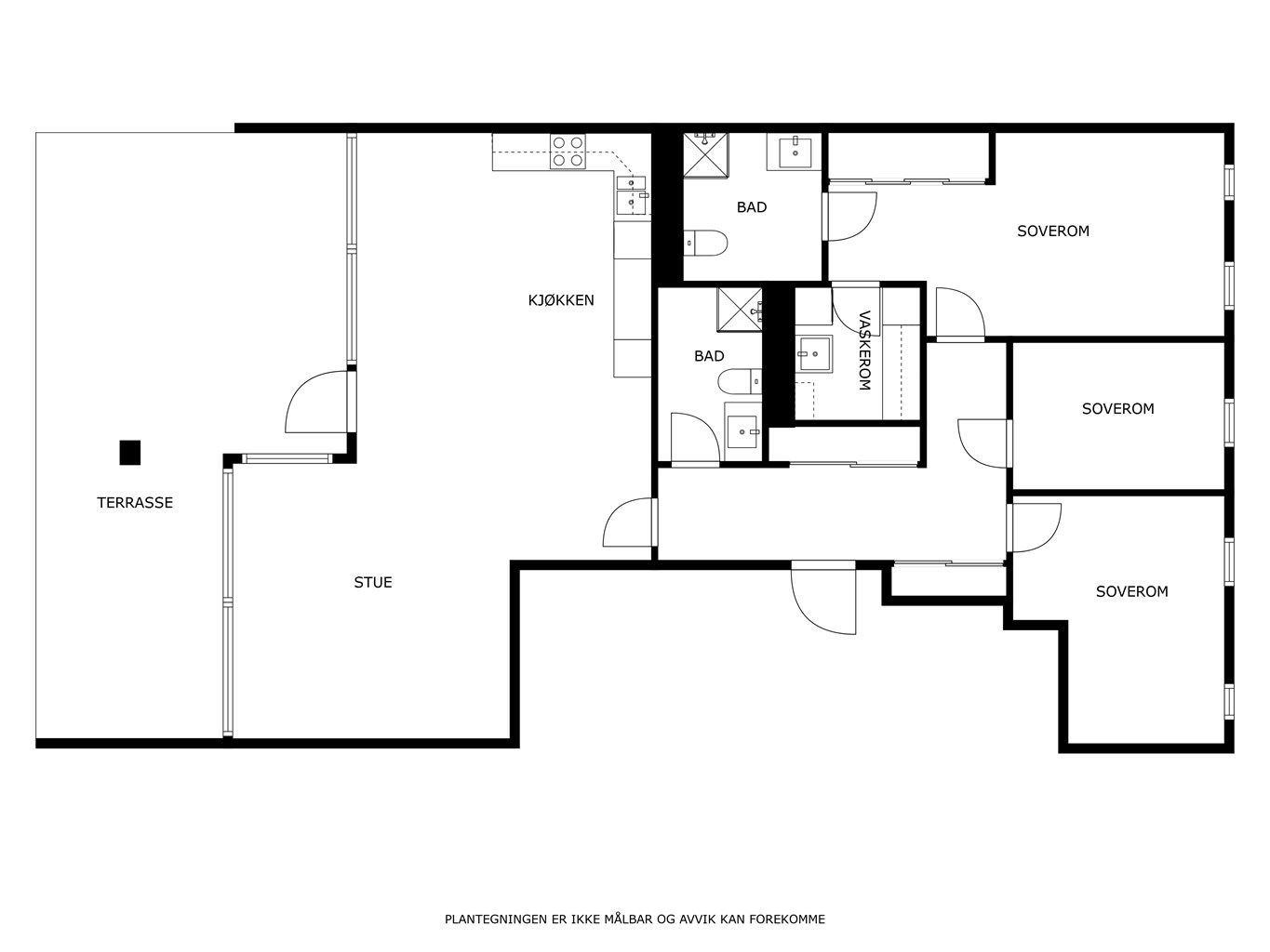 1. Etasje - 2D plantegning