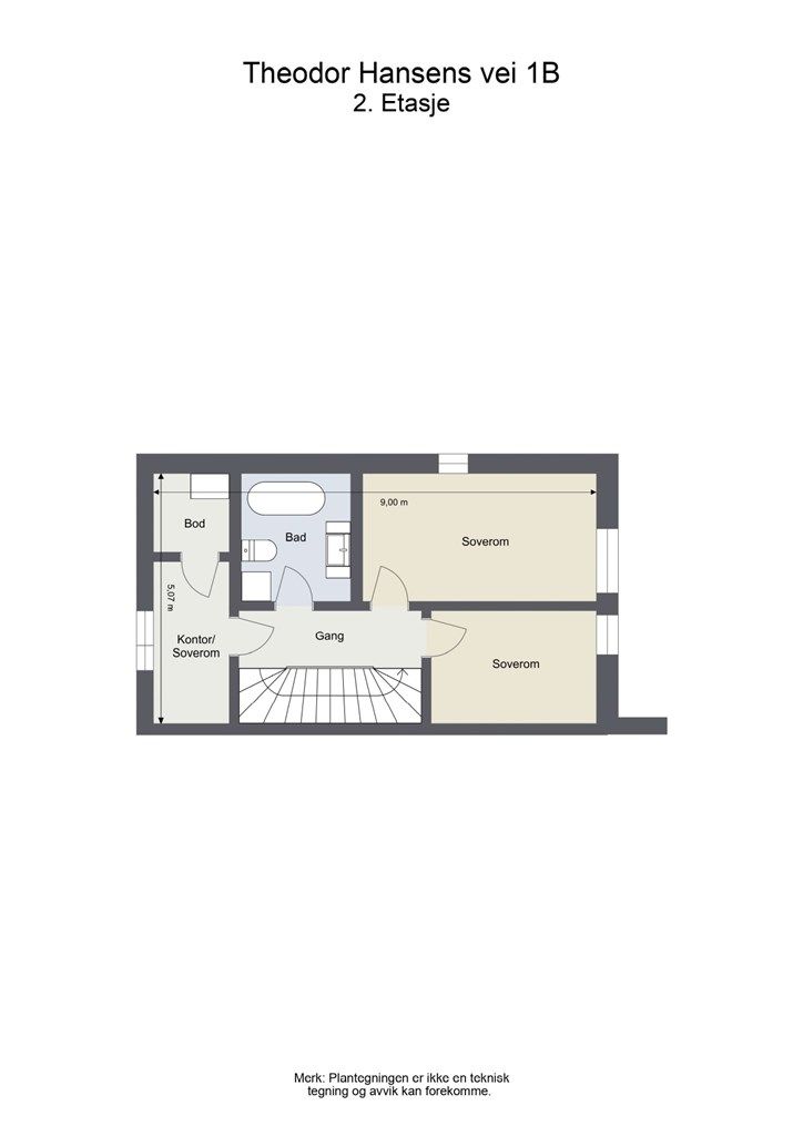 Plantegning - 2. etasje