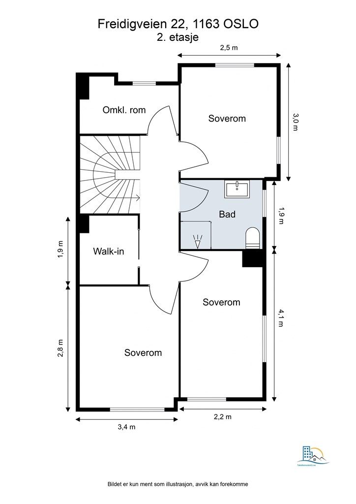 Plantegning 2. etasje. 