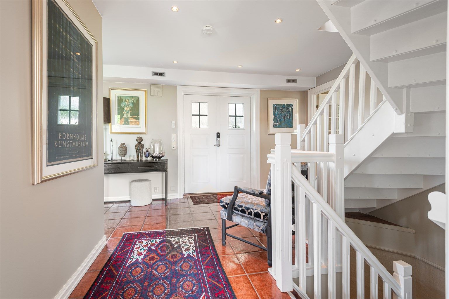  2-fløyet ytterdør med elektronisk kodelås