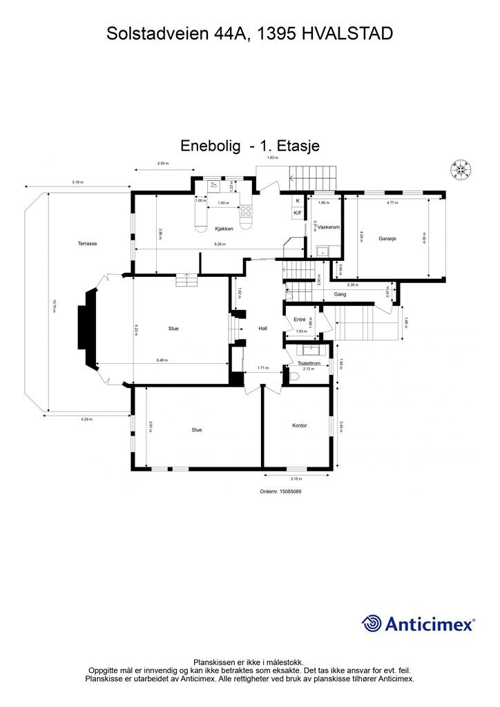 Plantegning- 1. Etasje 