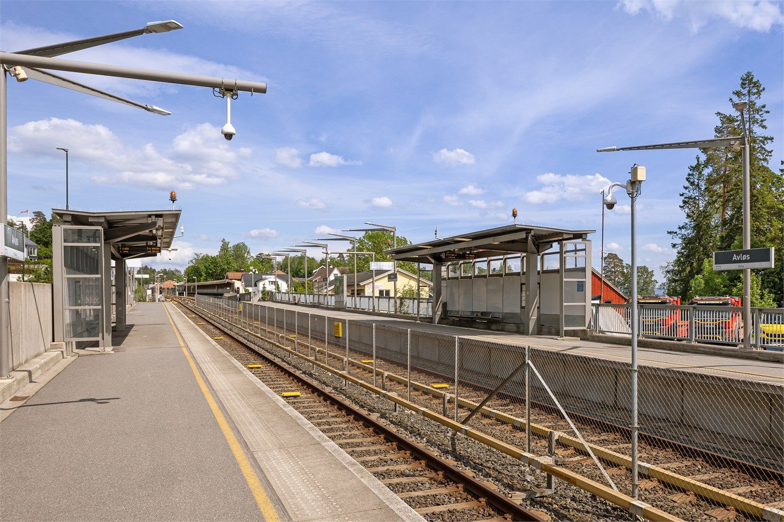 Avløs t-banestasjon ligger 5 minutter unna 