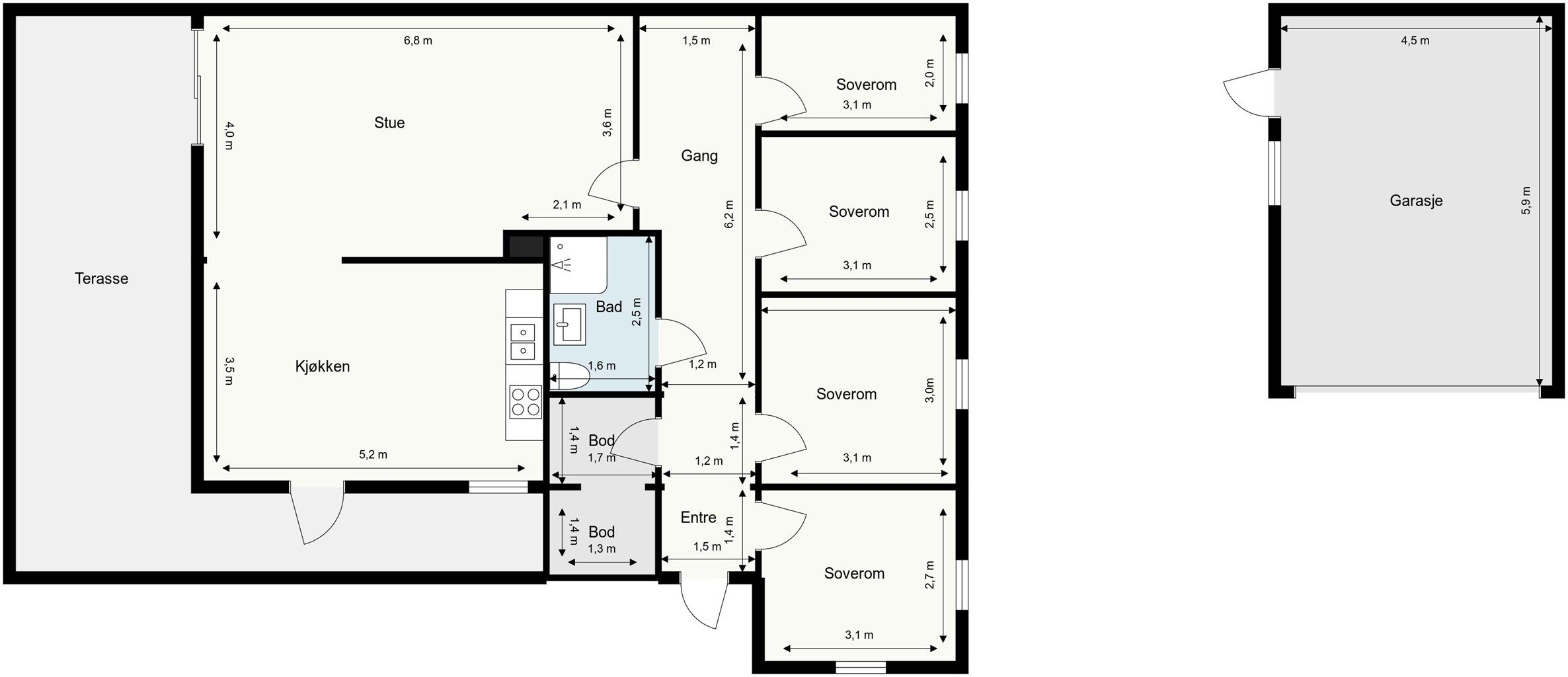 Veiledende planskisse.