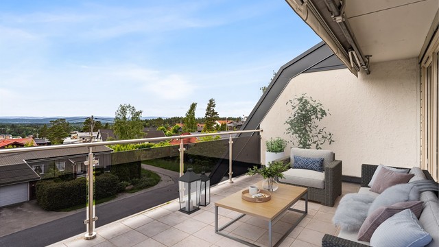 Plass til utemøbler, grill, etc. (digitalt møblert).
