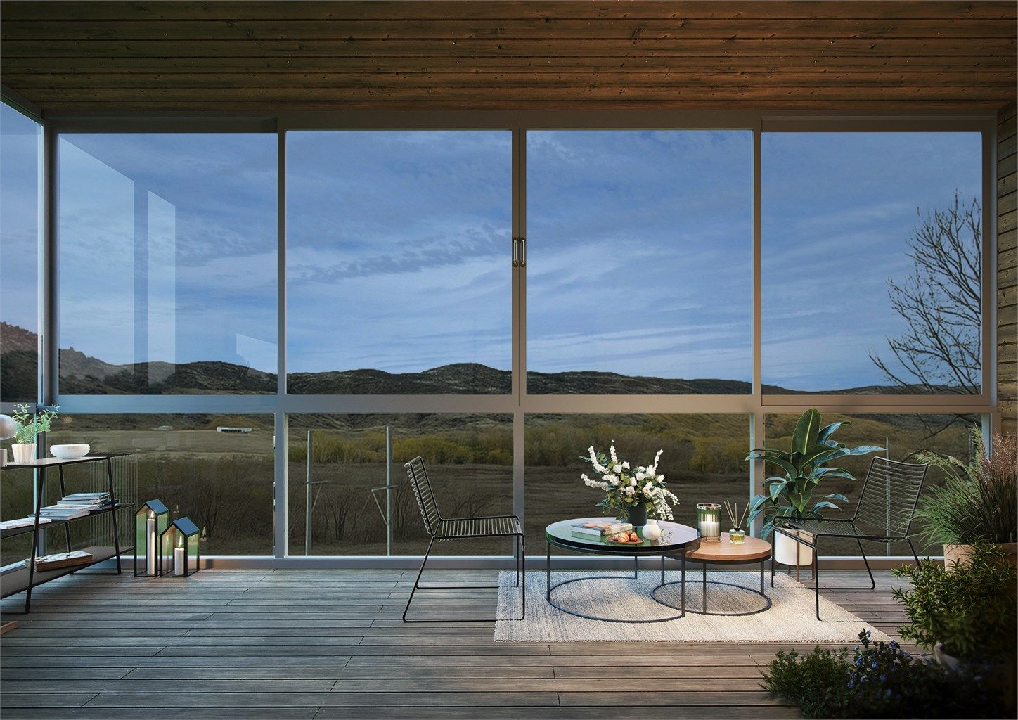 Alle leiligheter får store innglassede verandaer hvor du kan åpne og lukke glassene etter behov