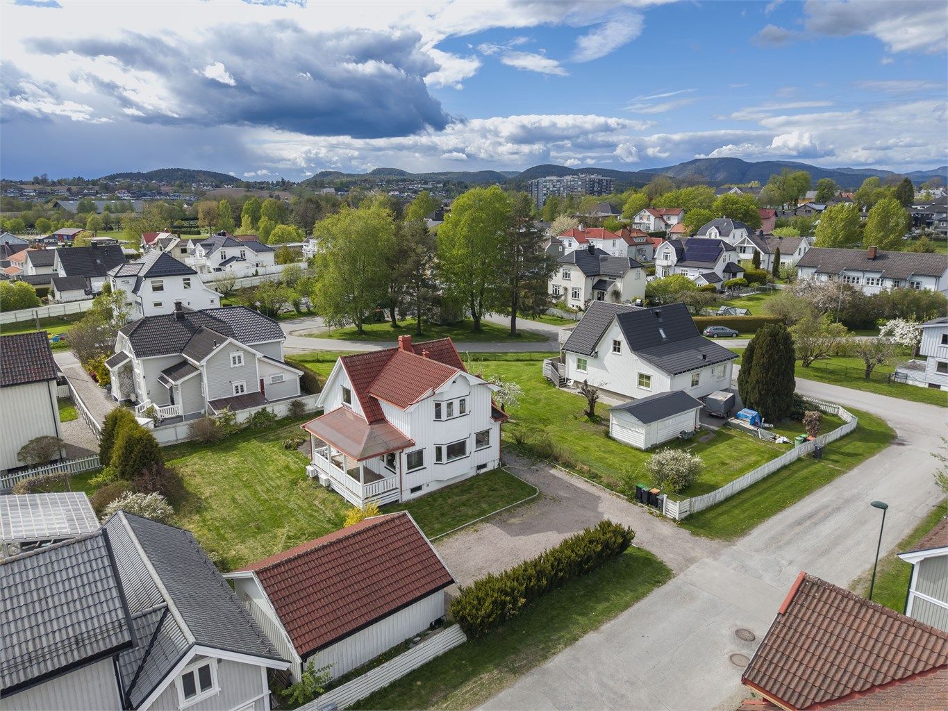 Veletablert nabolag. 