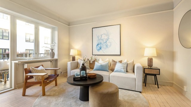 Velkommen til Frichs gate 1C! – en lys, gjennomgående og hyggelig 2-roms med tilbaketrukket beliggenhet på populære Fagerborg.