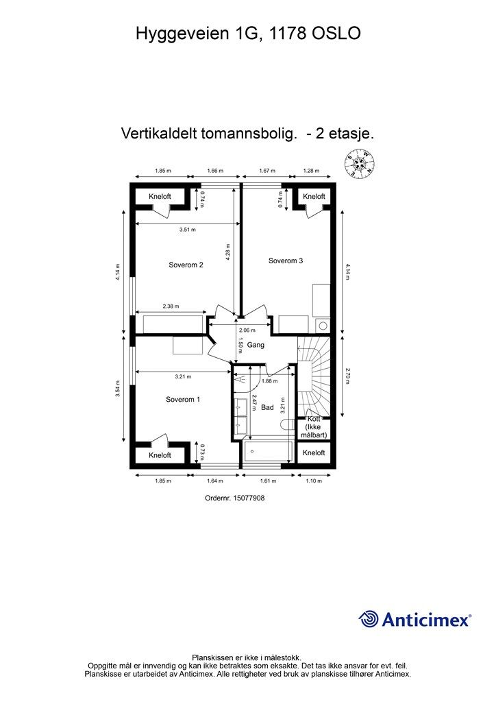 Plantegning - 2. etasje