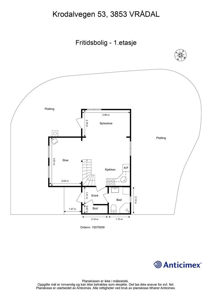 Plantegning  - 1.etasje