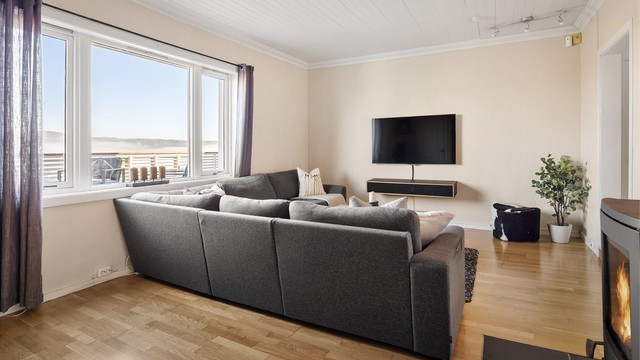 Flott utsikt fra stue