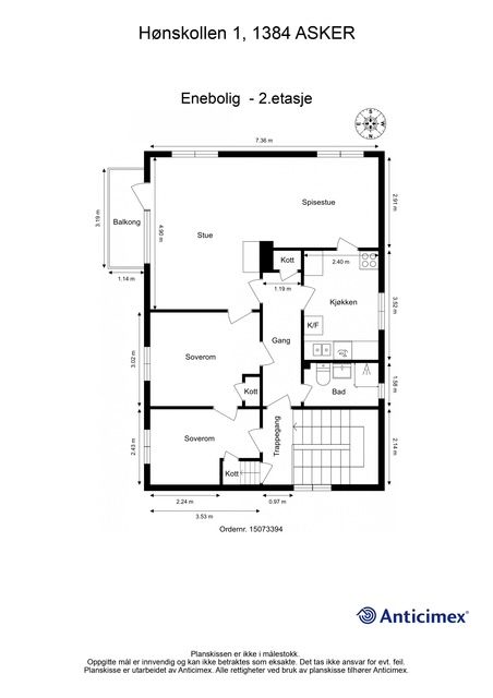 Plantegning - 2.etasje