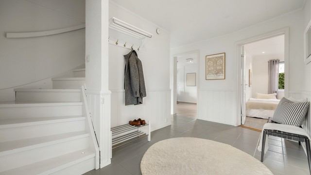 Herfra går trappen opp til andre etasje.