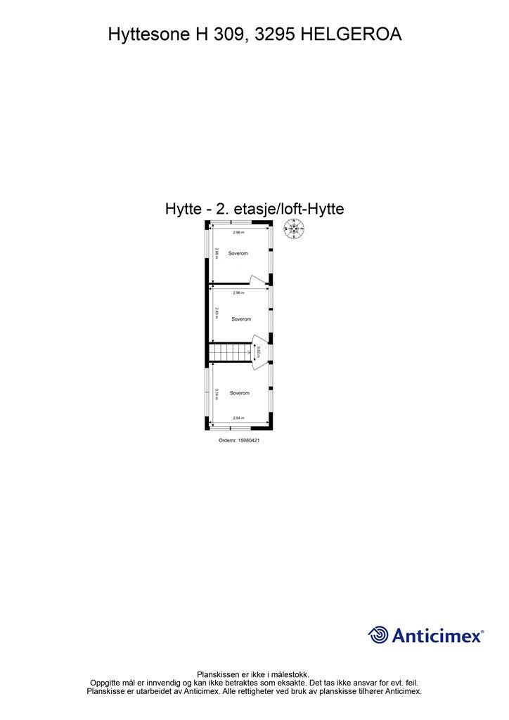 Plantegning- 2. etasje/loft