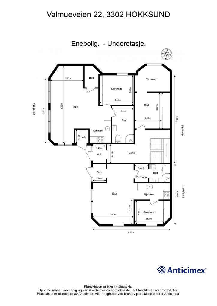 Plantegning underetasje
