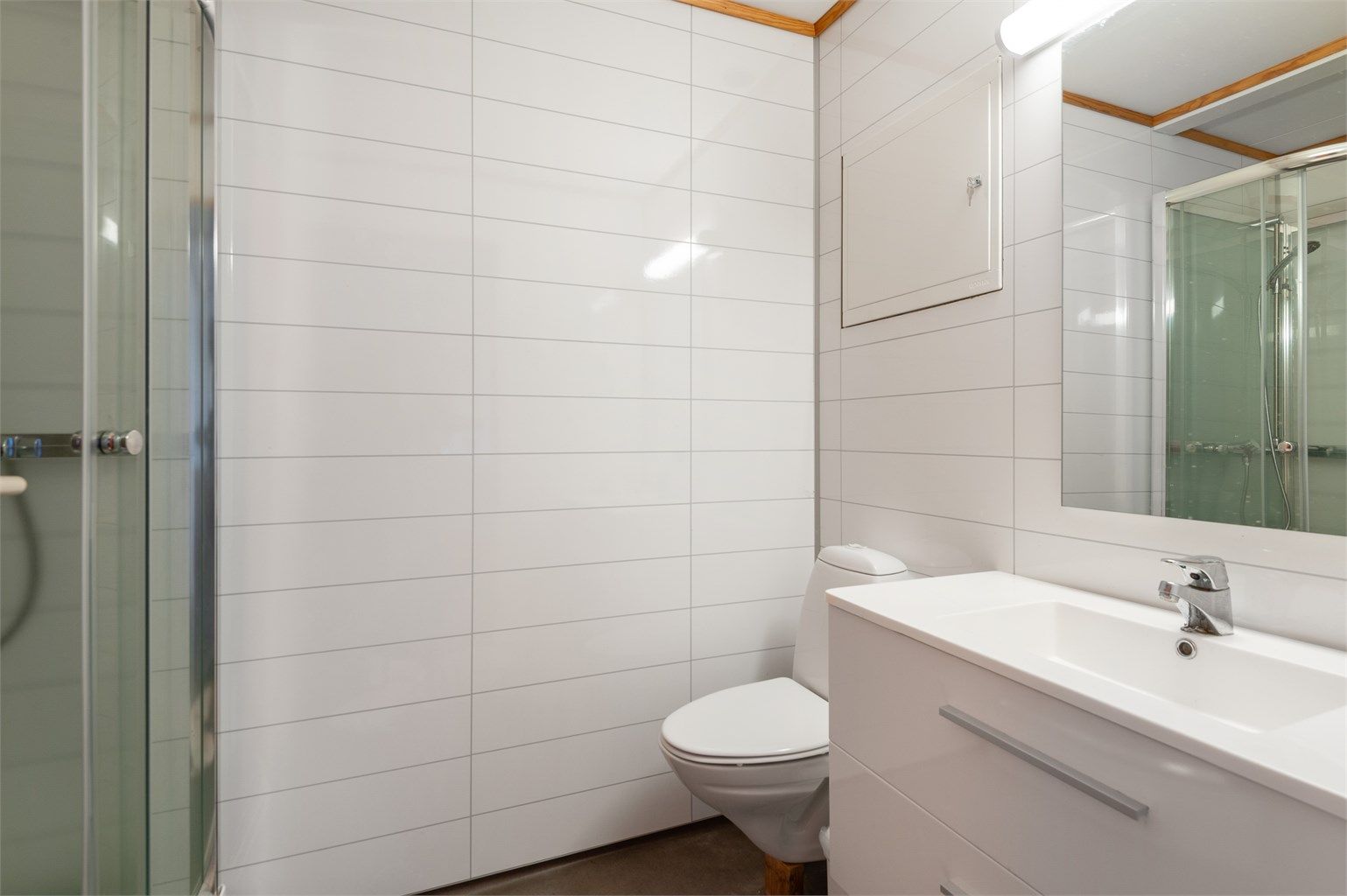 Bad i hotelleiligheten.