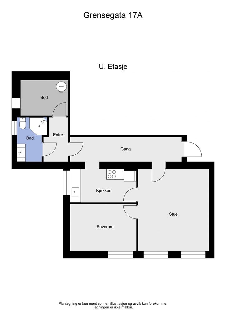2 D plantegning underetasje 