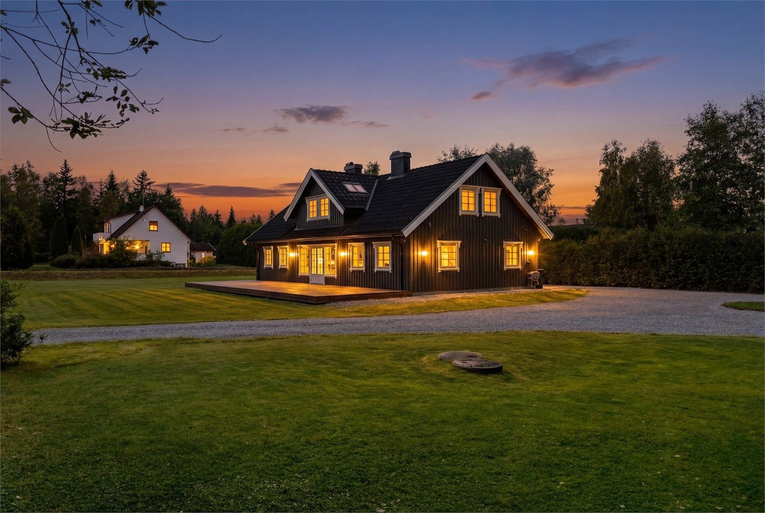 Kveldsbilde KI-redigert. 