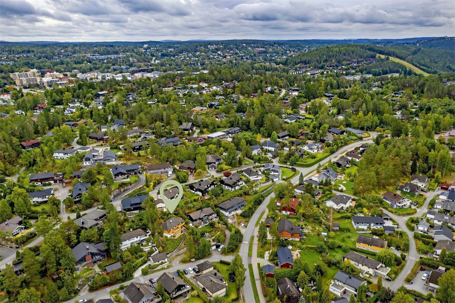 Kort gangavstand til Vassbonn barneskole og barnehager - gangavstand til Kolbotn sentrum