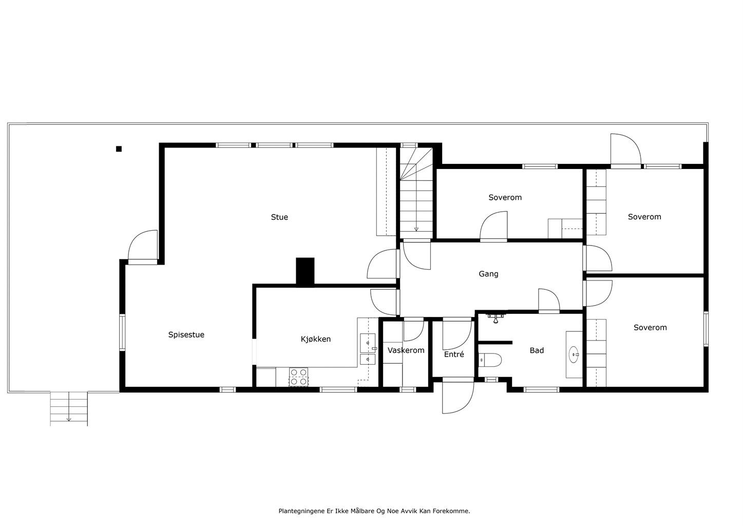 Planløsning - 1. etasje. 