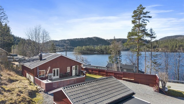 Vakker utsikt utover Heivannet! Foto: A7 media.