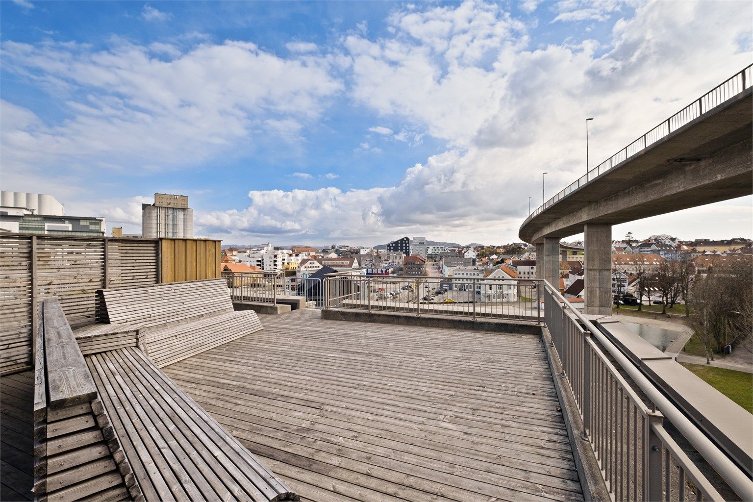 Felles takterrasse.