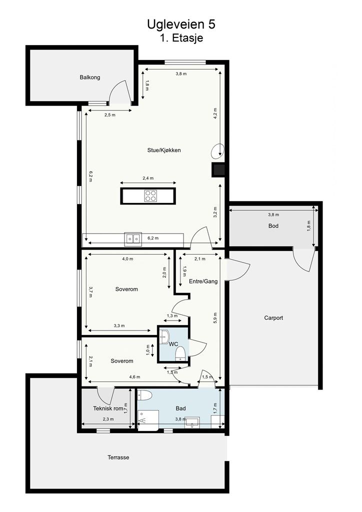 Planskissen er veiledende.