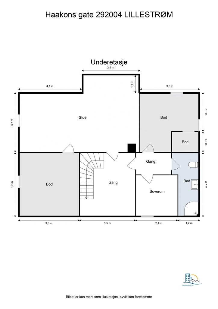 Plantegning - Underetasje