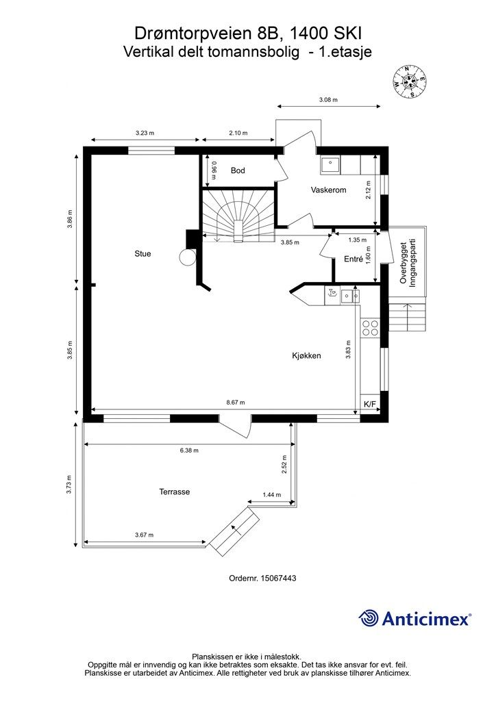 Plantegning - 1.etasje