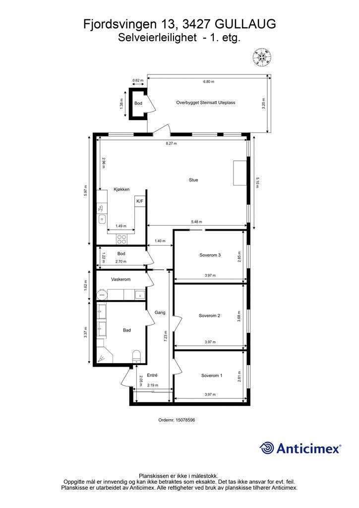 Plantegning - 1. etasje