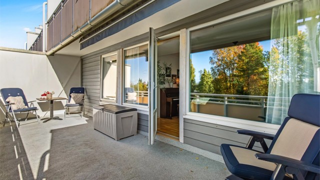 Utgang fra stuen til balkongen