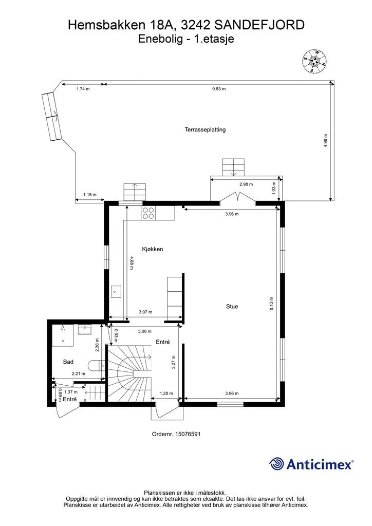 Plantegning - 1. etasje