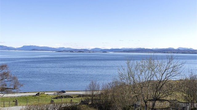 Utsikt fra balkongen.