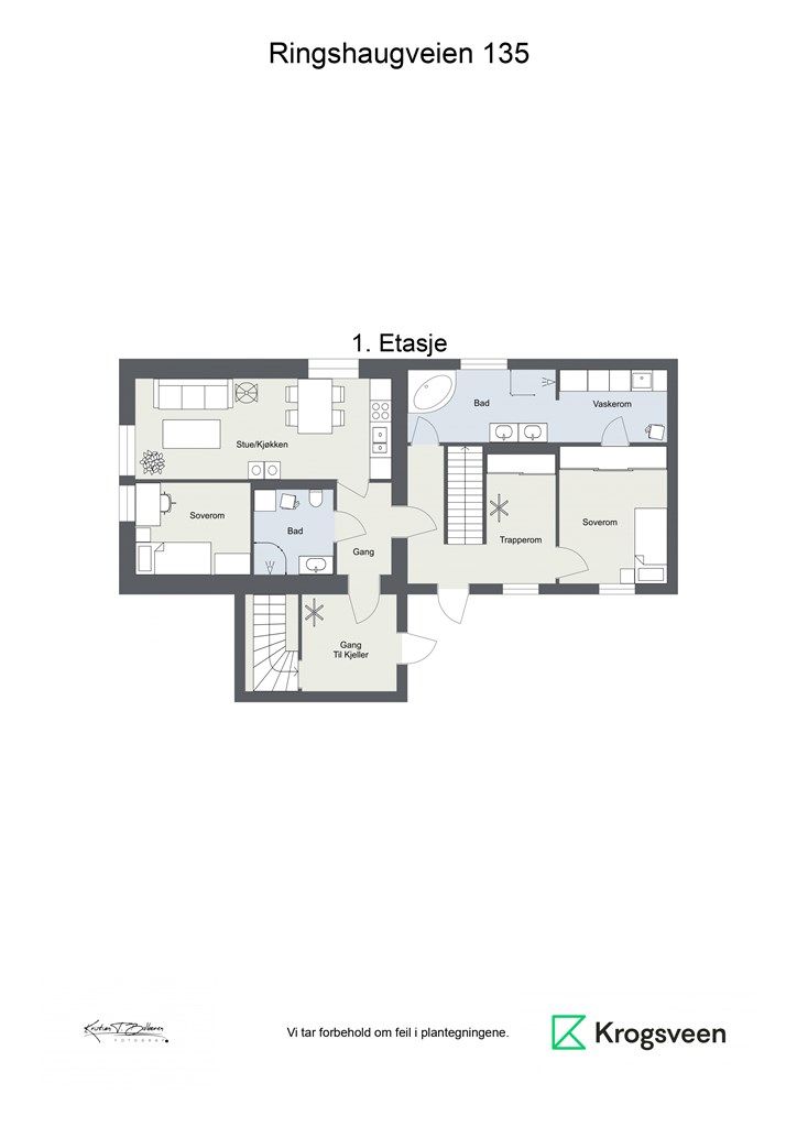 Planskisse 1. etasje.