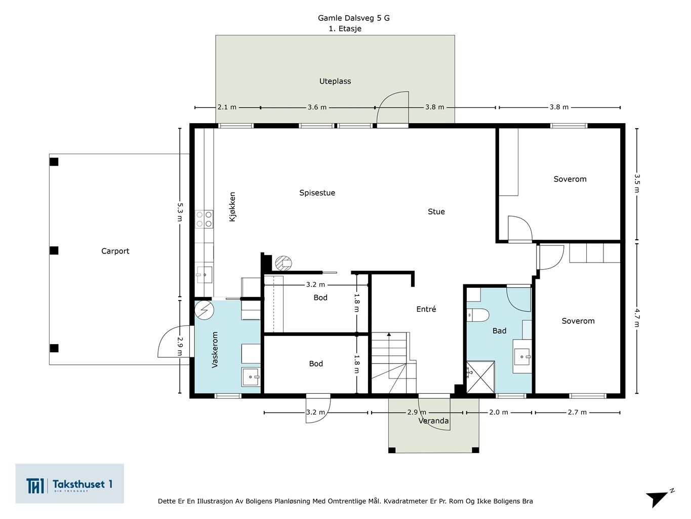 Plantegning 1. etasje